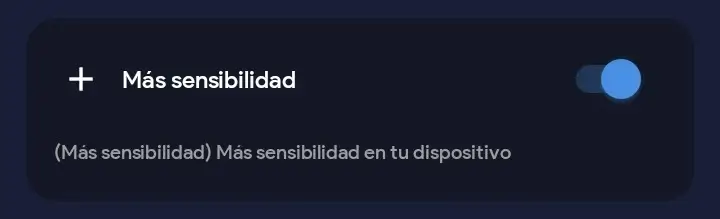 Configuración de sensibilidad en la app Gotix para mejorar el rendimiento en juegos