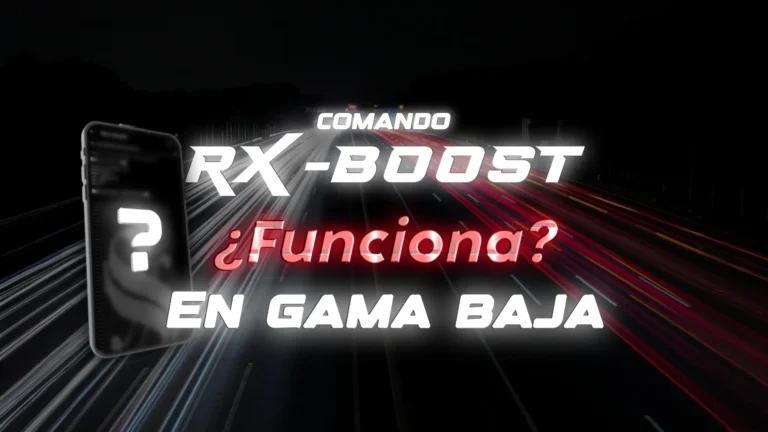 El Comando RX-Boost ¿funciona para Optimizar Dispositivos de Gama Baja?